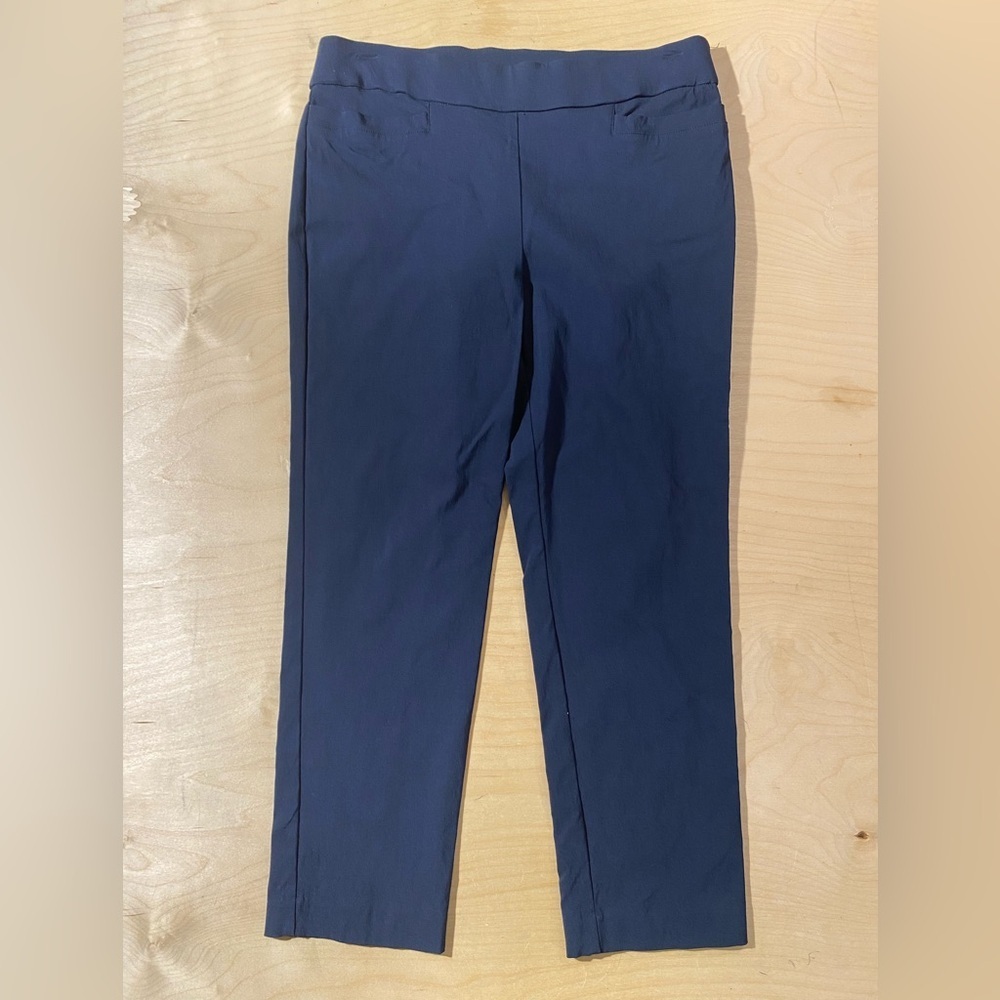 Kim Rogers Classic Navy Cropped Pants 12 PS (QG)